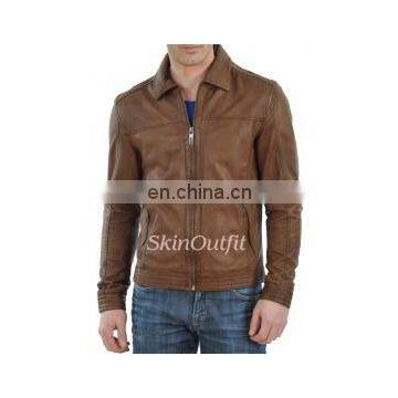 Mens leather Jacket high quality,design efficent