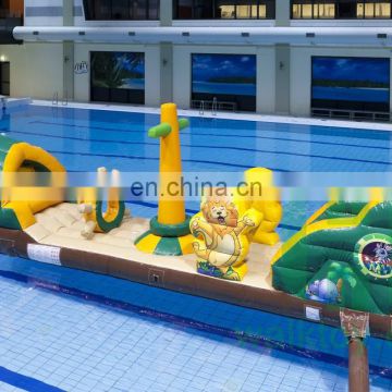 HI cheap pool floating water park/supply PVC animal water park rental