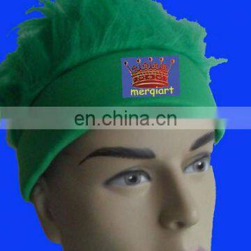 New fashion Green crazy hair wig for 2014 world cup Brazil fans