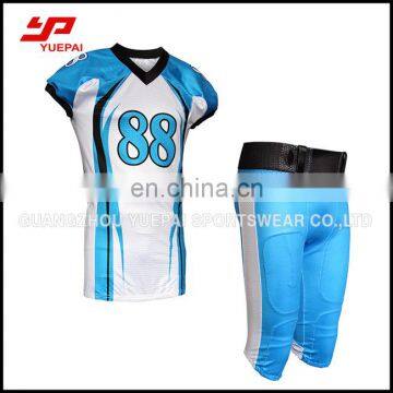 Heat transfer sublimated custom blank american football shirt