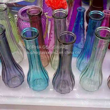Machine made Bud Glass Vases