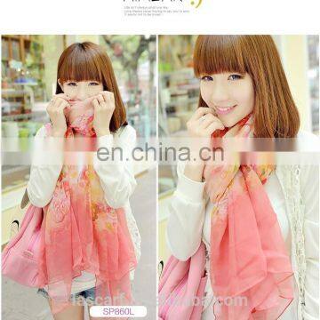 2015 100% silk muffler fashion accessories scarf shawl pink jiaxing