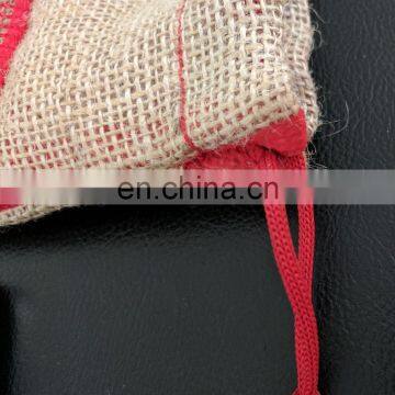 Jute Bag With Strong Mesh Bag, Jute Food Grade Packing Bag, Jute Porch With Net and Drawstring, Wholesale Jute Mesh Bag photo-2
