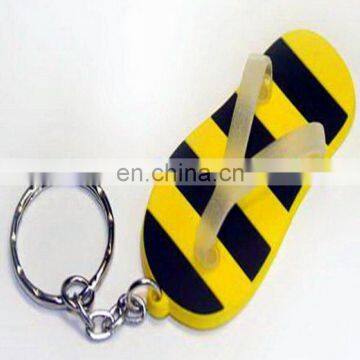 low price shoes shape 3D soft pvc rubber keychain