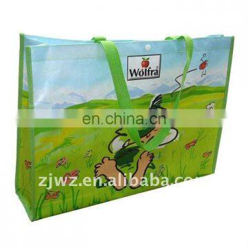 full color woven shopping bag