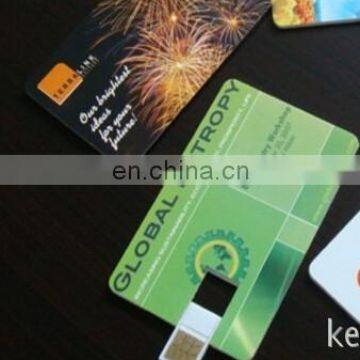 OEM Custom Logo Credit Card Usb , Promotional Gifts Usb Card , Usb Business Card 1gb-16gb