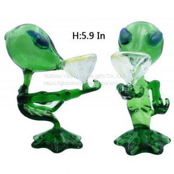 5.9〃 Alien Themed Colored Bong