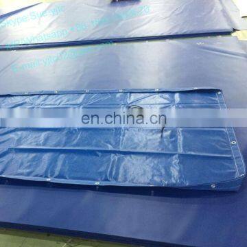 520gsm Blue Tarps Widely Used for Trailer Cover,truck Cover photo-6