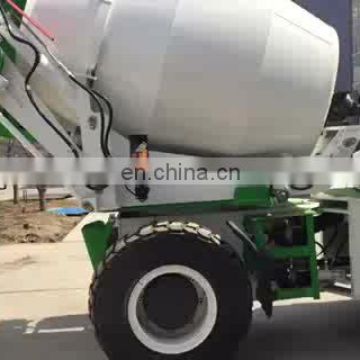 self- loading mobile concrete mixer truck machine