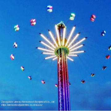 Spin free fall amusement park high quality amusement equipment flying tower