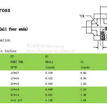 female pipe cross 5652