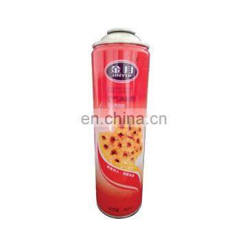 China custom scented eco-friendly air freshener cans 480ml and empty aerosol can 480ml