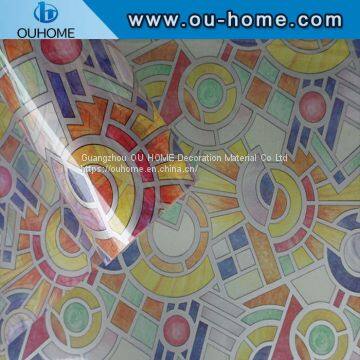 BT881 Decorative Stained Glass Vinyl Window Film photo-4
