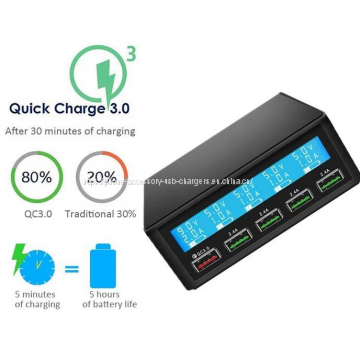 EU US UK Plug 5 Port USB Chargers Docking Station For Multi Devices photo-4