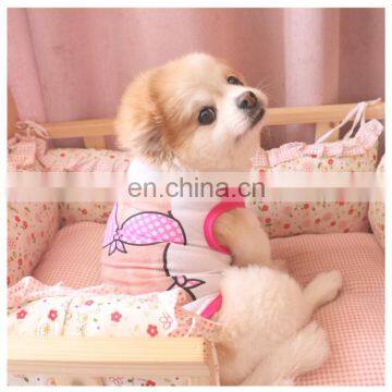 New Fashion Cotton Dog Waistcoat Thin T-shirt Teddy Pomeranian Bichon Chest Muscle Bikini Printed Pet Clothes photo-6