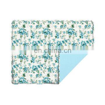 beautiful flower print soft baby blanket adorable  blankets boutique knitted baby blanket