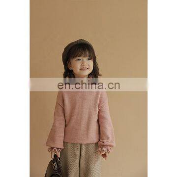 Q1246/Hot Selling Girls Autumn Fashion Thick Warm Sweater Coat Comfortable Cute Baby Girls Sweater Coat