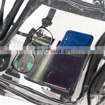 Amazon Hot Sell Daily See Through Clear PVC Backpack Transparent School Bag For Campus photo-6