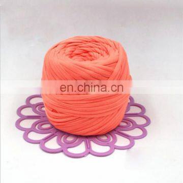 T- Shirt Yarn 100% Polyester Knitting Yarn for Carpet, Bag, Hand Knitting Yarn photo-2