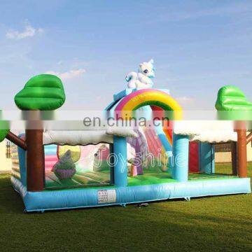 Unicorn Land Inflatable Bouncy Castle Bouncer Kids Children Playground Jumping Castles photo-2