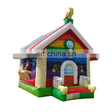 Cheap Prices Jumping Castle Kids Inflatable Bouncing Rainbow Bounce House With Blower