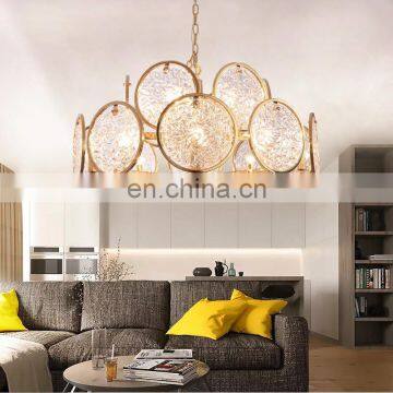 Home Decoration Luxury Gold Stainless Steel Crystal Chandeliers Pendant Lights photo-3