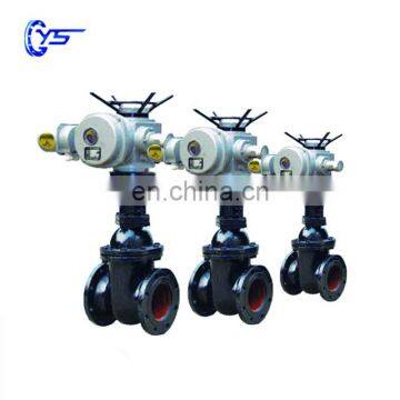 PN10 Grey Iron Flange Connection Z Type Electric Cast Iron Gate Valve With Low Price