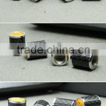 Carbon Fiber Alloy Wheel Tire Air Valve Cap