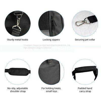 Custom Fashion Travel Outdoor Breathable Portable Pet Cages Carriers Houses Large Shoulder Bag Carrying Dog Crate photo-3