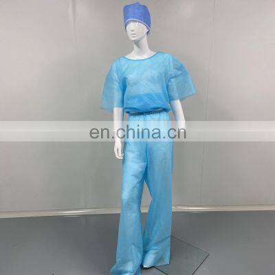 patient gown lab gown non woven shirt and pants  scrub suit  work wear