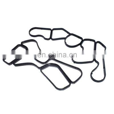 2Pcs Engine Oil Filter Housing+Timing Case Gasket Set For Mercedes 2721840280 photo-1