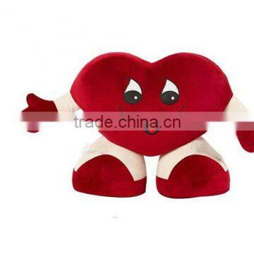 soft plush heart toy/stuffed heart