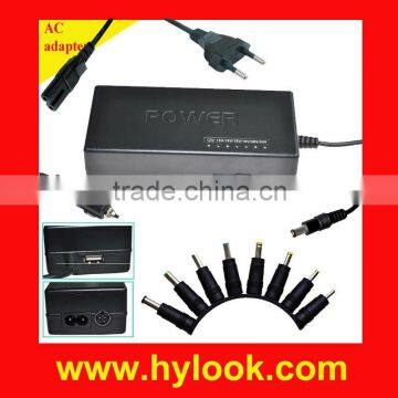 90W universal adapter for home and car use