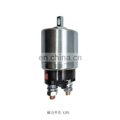 Excavator solenoid valve  for electric parts diesel engine 4D31 YM and 4JB1 Magnetic switch