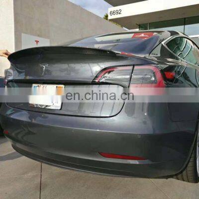 for Tesla Model 3 T Style Carbon Fiber Car Rear Trunk Wing Spoiler 16-18 photo-5