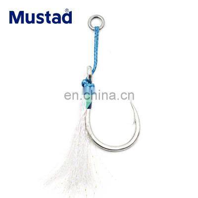 Mustad  J-ASSIST5 Double Barbed String Steel Assist Jig Hook bright wire iron plate  type Fishing Hook