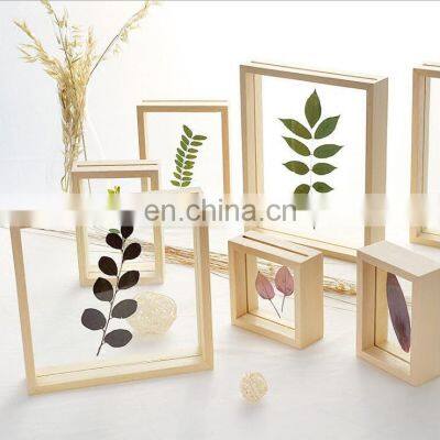 Solid Wood  Frame High Definition acrylic dry flower Frame Pack