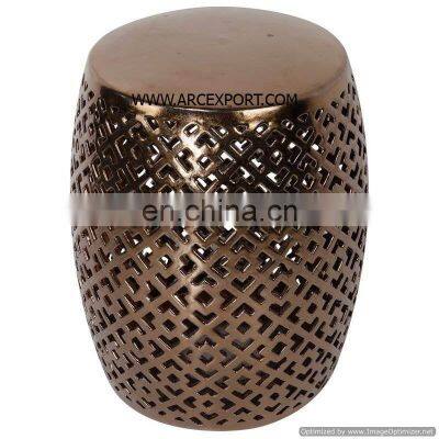 copper antique drum stool