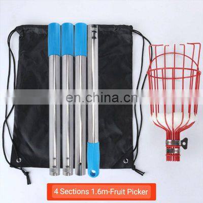 Cost Effective Stainless Steel Garden Tool Papaya Berry Telescopic Pole Mango Picker photo-5