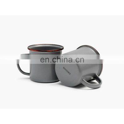 Hotsale personalized customized guaranteed quality classic sublimation 12oz enamel outdoor cup for promotion