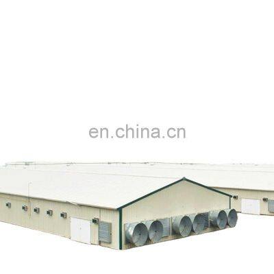 China light steel frame prefabricated modern chicken poultry farm shed design