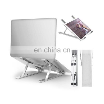 portable foldable adjustable aluminum laptop x table stand