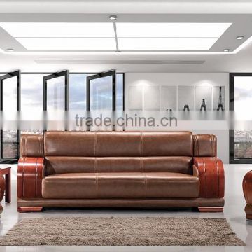 Oupusen wooden 1 1 3 office PU sofa set