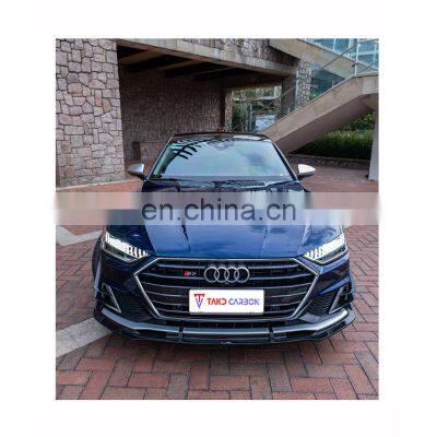 TAKD Brand Perfect Fitment Aerodynamic Auto Front Bumper Carbon Front Lip For Audi A7 C8