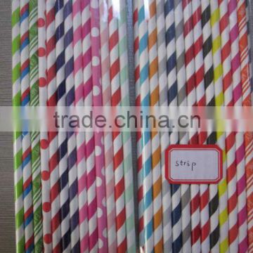 Paper straws with Stripe and other 100 colors