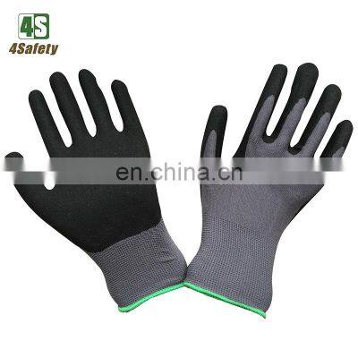 4SAFETY Customized Nitrile Coated Gloves Daily Work Safety Gloves