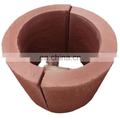 Red Color Sandstone Stone Pillar Cover