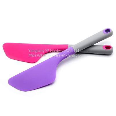 Kitchen Accessories Home and Kitchen Gadgets Non-slip Handle Soft Head 100% Food Grade Silicone Spatula photo-3