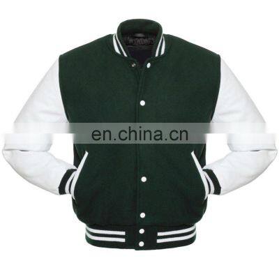 Wholesale Leather Wool Athletic Varsity Jacket