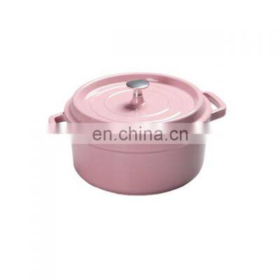 Casting Enamel Pink Non Stick Cast Iron Cookware Sets photo-2
